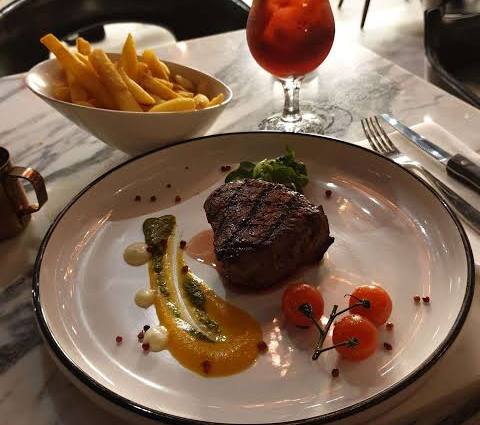 Ribeye Steak House on Food Street in Bahria Town Phase 7 Rawalpindi serving premium steaks gourmet burgers continental cuisine and fine dining meals